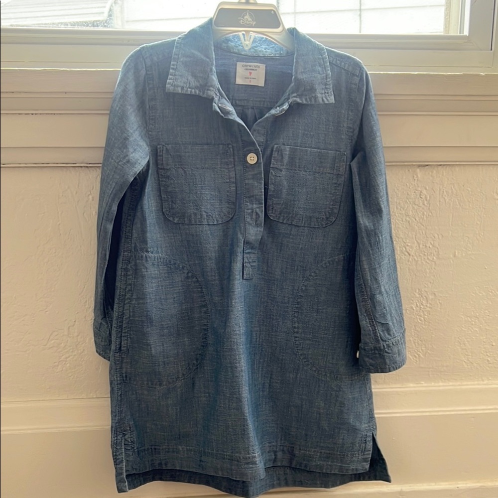 J. Crew Girls Jean Dress Sz S 6/7